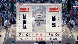 Sandanme Yusho - Asahakuryu(Sd44e) vs Wakaikari(Sd86e) - Nagoya 2023, Day 15