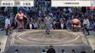Juryo Yusho - Atamifuji vs Daiamami - Nagoya 2023, Day 15