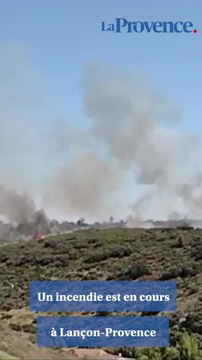 Un incendie est en cours à Lançon-Provence