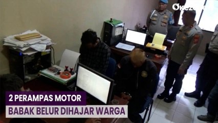 下载视频: Mengaku Debt Collector, 2 Perampas Motor Babak Belur Dihajar Warga di Cimahi