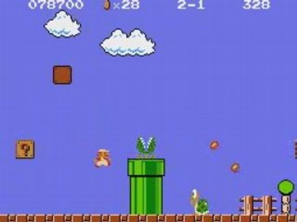 Let's Glitch - Super Mario Bros - Small Fire Mario