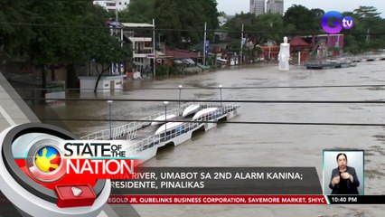 Marikina River, umabot sa 2nd alarm; Mga residente, pinalikas | SONA