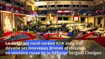 Kim Jong Un dévoile drones et missiles au ministre russe de la Défense