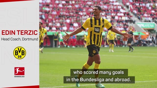 Edin Terzic full of praise for star striker Sebastien Haller