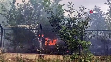 Incendie effrayant dans une caserne à Tekirdag