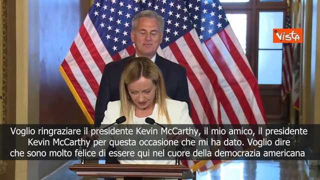 Meloni: Legame tra Italia e Usa ancora pi? forti da guerra in Ucraina