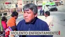 Violentos enfrentamientos marcan la pugna de una ruta de transporte público en La Paz