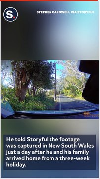 Overturned Car Skidding Down Road Narrowly Misses Young Driver