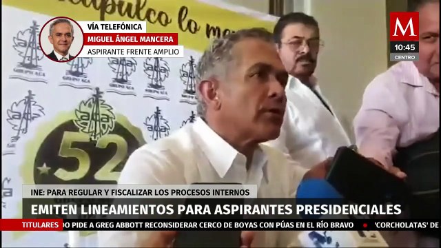 “Me parece bien que haya reglas”, asegura Miguel Ángel Mancera