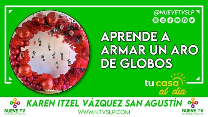 Aprende a armar un aro de globos