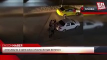 Arnavutköy’de 2 kişinin sokak ortasında kavgası kamerada