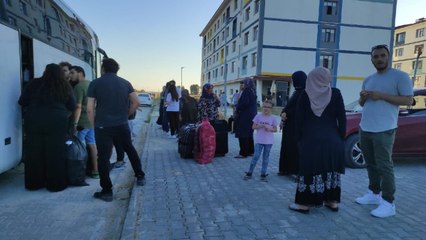 Eskişehir'de depremzedeler yurttan çıkarıldı