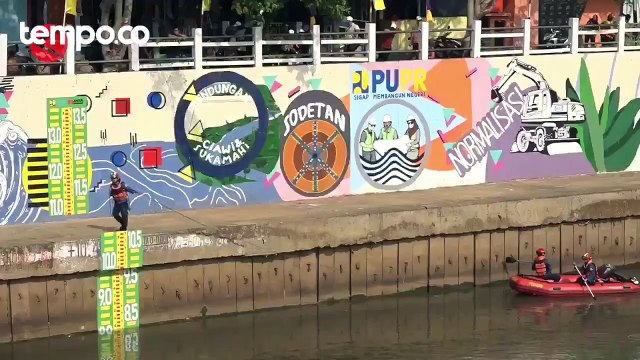 Presiden Joko Widodo Resmikan Sodetan Sungai Ciliwung