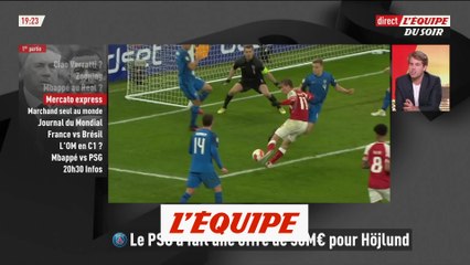 Le PSG a fait une offre pour Höjlund (Atalanta) - Foot - Transferts - L1