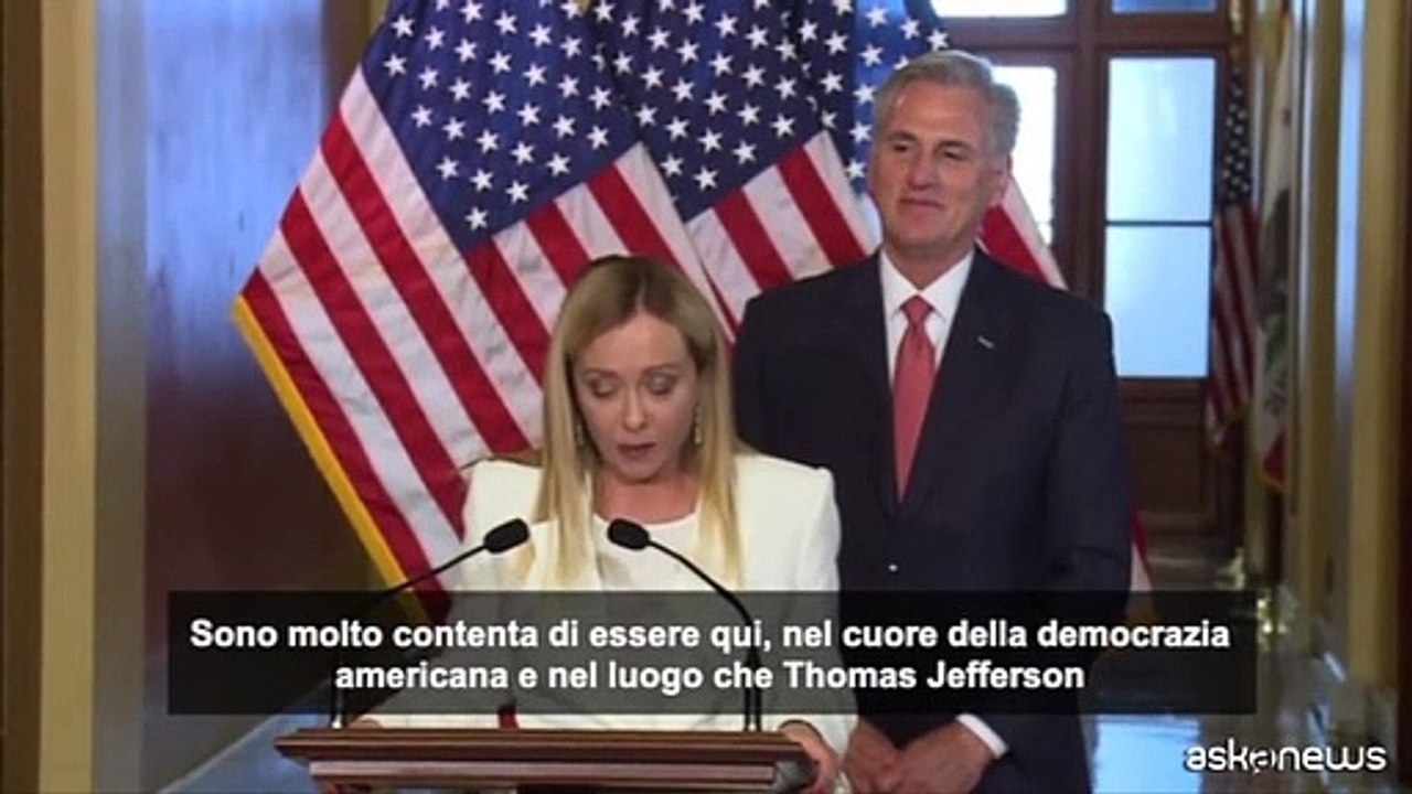 Meloni: "Legami Italia-Usa pi? profondi dopo l'aggressione russa"
