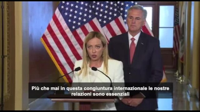 Meloni: Legami Italia-Usa più profondi dopo l'aggressione russa