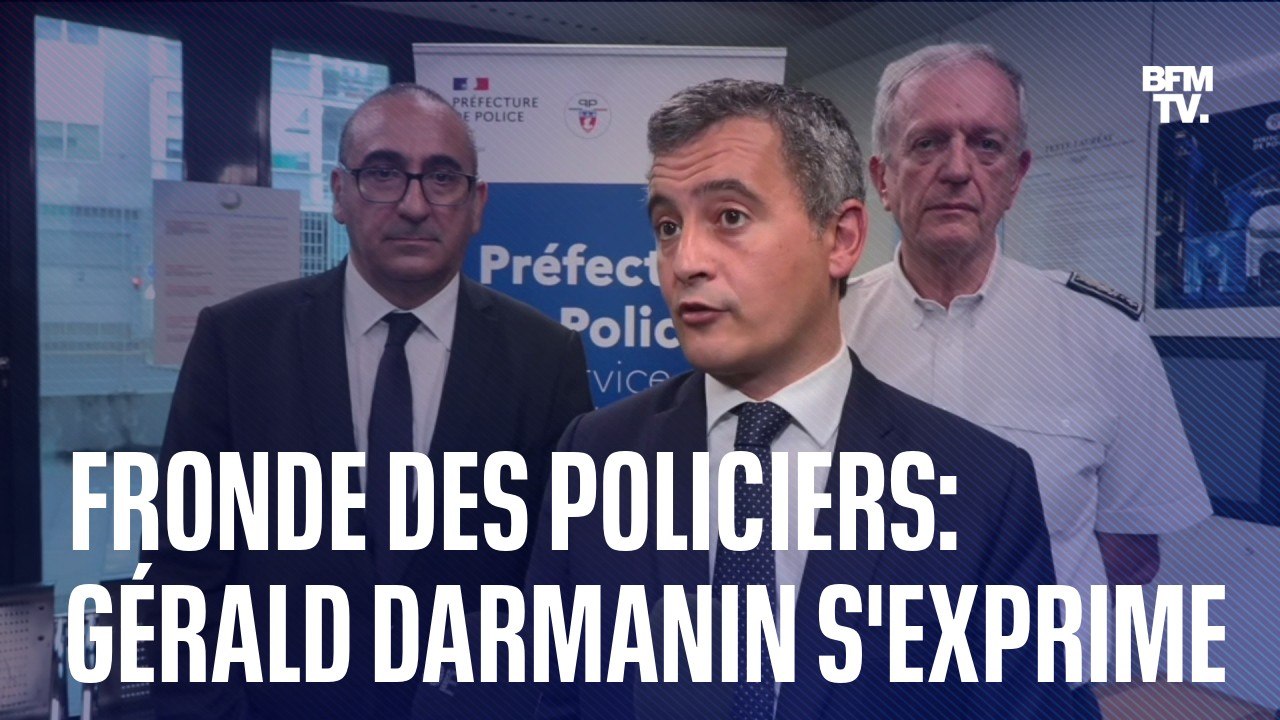 Fronde des policiers: Gérald Darmanin s'exprime pour la première fois depuis le début de la crise