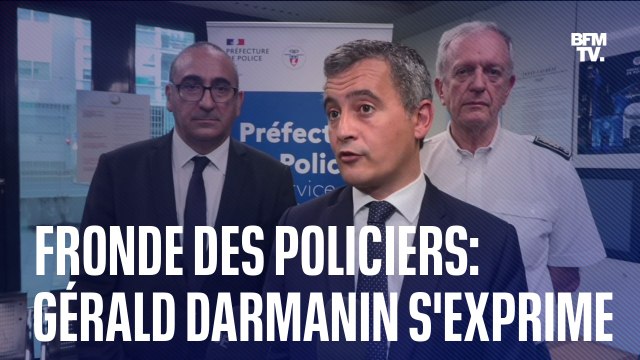Fronde des policiers: Gérald Darmanin s'exprime pour la première fois depuis le début de la crise