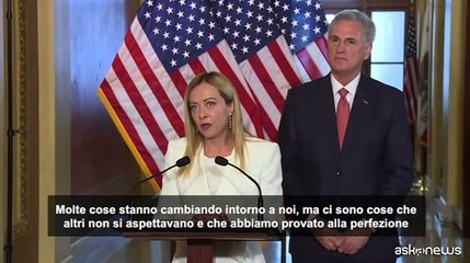 Meloni: "Occidente unito per difendere mondo basato su regole"