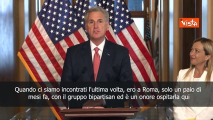 McCarthy: Meloni uno dei leader pi? impressionanti, guarda avanti, non indietro