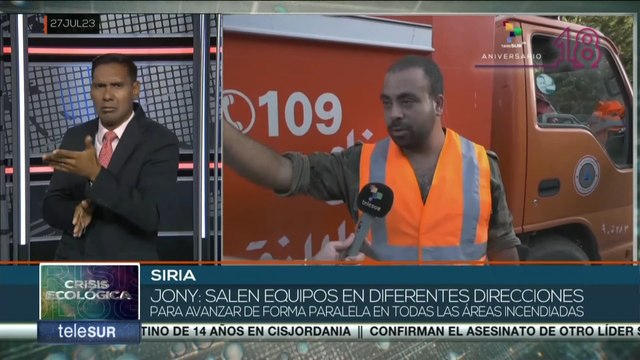 Siria: Incendios forestales afectan zonas de la provincia de Latakia