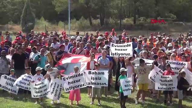 YENİKÖY KEMERKÖY TERMİK SANTRAL ÇALIŞANLARI KADERİMİZLE İLGİLİ BAŞKALARININ KARAR VERMESİNE MÜSAADE ETMEYECEĞİZ