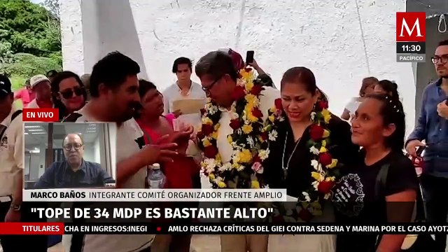 “Frente Amplio tendrá 2 modalidades de gasto”, asegura Marco Antonio Baños