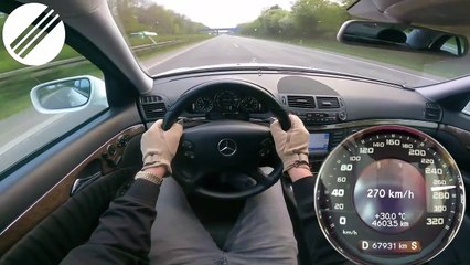I drive this old Mercedes at over 300! It sounds awesome