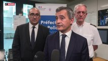 Gérald Darmanin en soutien des policiers