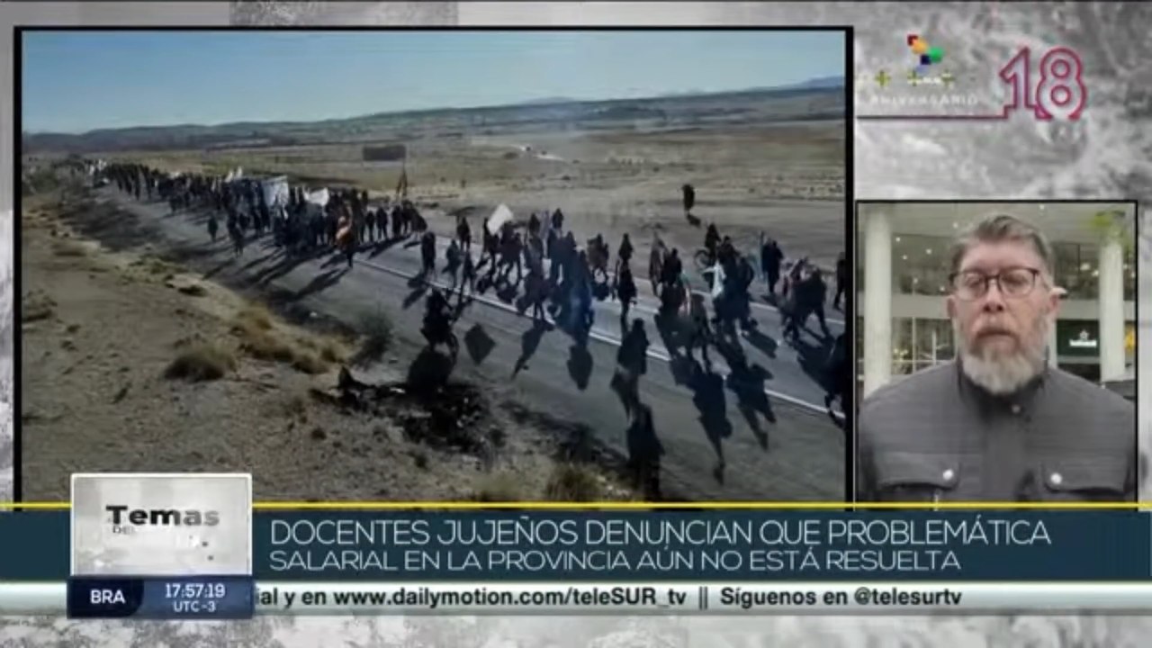 Docentes de Jujuy, Argentina, se movilizaron exigiendo mejoras salariales