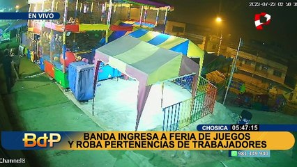 Banda de ladrones asalta una feria de juegos en Chosica