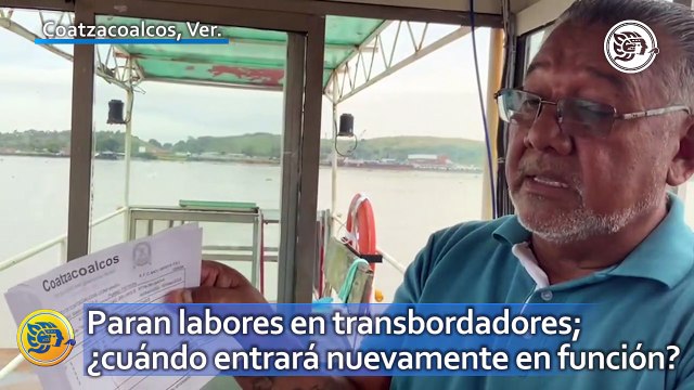 Paran labores en transbordadores de Coatzacoalcos; ¿cuándo entrará nuevamente en función?