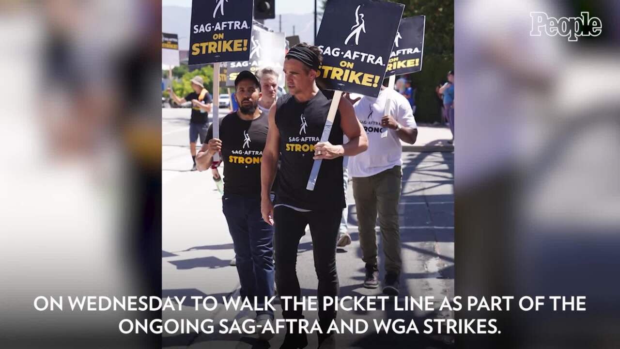 Colin Farrell, Sarah Silverman and Kate Flannery Walk the SAG-AFTRA Picket Line in Los Angeles