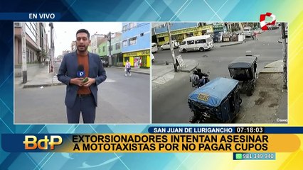 下载视频: Cobro de cupos en SJL: vecinos y mototaxistas informales denuncian vivir atemorizados ante ataques de extorsionadores