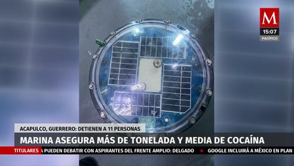 Semar asegura más de tonelada y media de cocaína en Acapulco, Guerrero