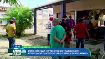 Velório do trabalhador que faleceu em um atropelamento durante o serviço e novas imagens do acidente