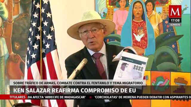 Ken Salazar ofrece informe sobre el tráfico de armas y fentanilo, así como temas migratorios