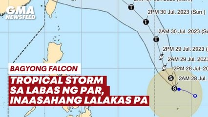 Tropical Storm sa labas ng PAR, inaasahang lalakas pa | GMA News Feed