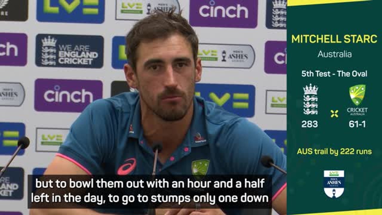 No team on top after day one of fifth Ashes Test - Starc