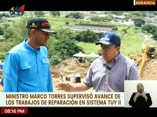 Gobierno Nacional realiza supervisión en obras de reparación del Sistema Tuy II