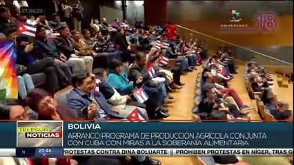 Bolivia: Arranca programa de producción agrícola en conjunto con Cuba
