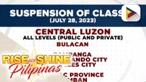 Klase sa ilang paaralan sa Luzon, suspendido pa rin