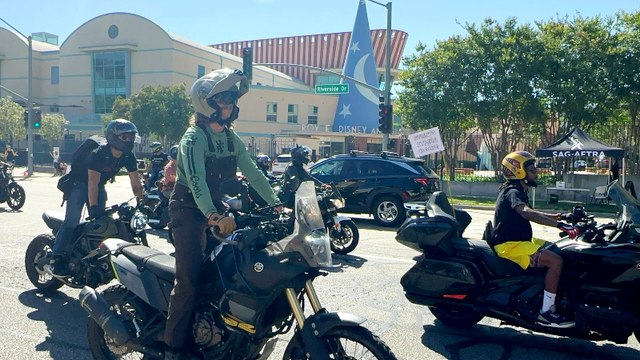 Stunt Performers & Coordinators Take to the Streets in Support of SAG-AFTRA Strike | THR News