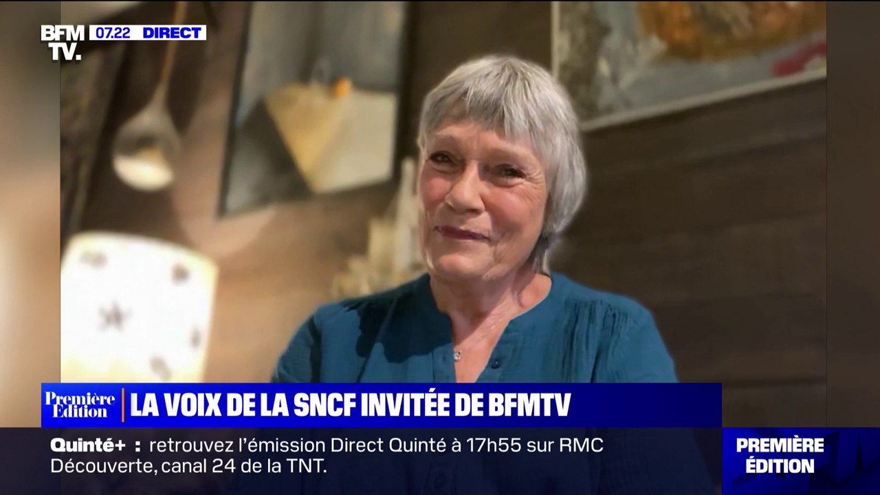 Simone Hérault, la voix de la SNCF, est l'invitée de BFMTV