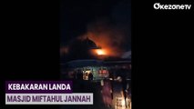 Masjid Terbakar di Lampung, Petugas Pemadam Tertimpa Plafon