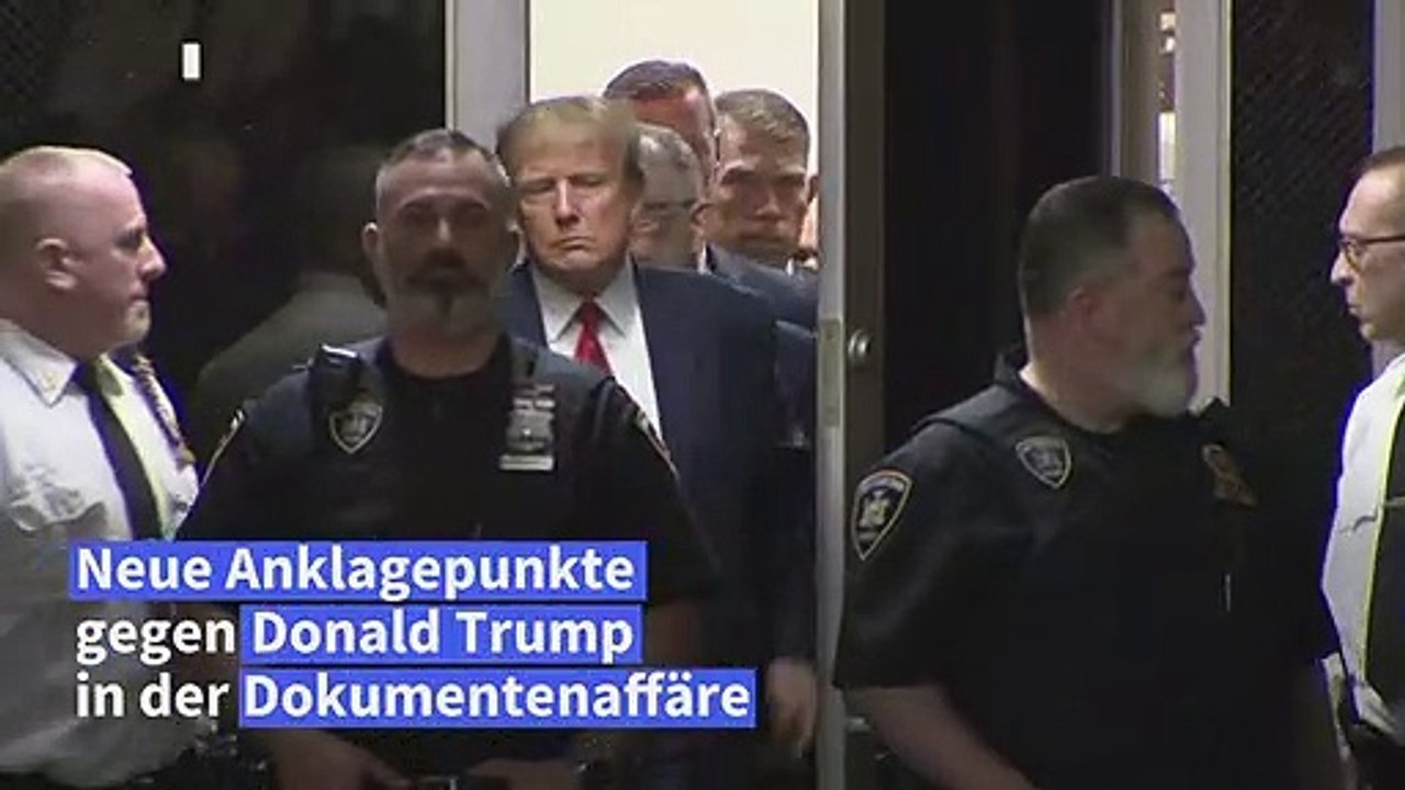 Dokumentenaffäre: neue anklagepunkte gegen trump