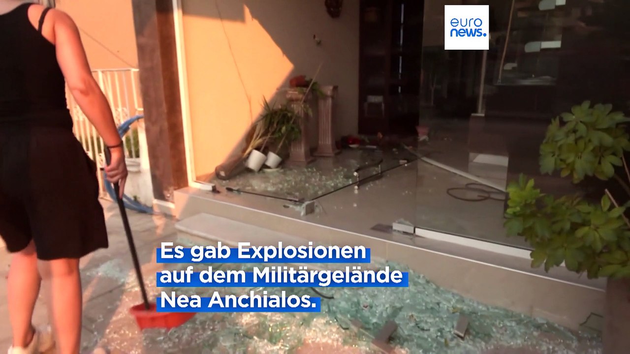 Griechenland: Munitionsdepot explodiert, Menschen und F16-Jets in Sicherheit
