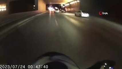 Makas atarken sulama tankerine çarpmaktan son anda kurtuldu... O anlar kamerada