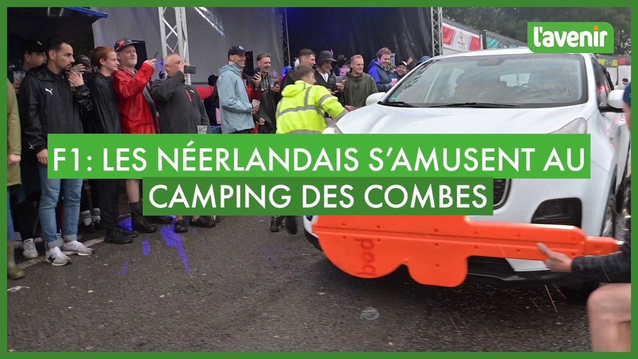 Les Néerlandais mettent l'ambiance au camping des Combes lors de la Formule 1