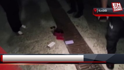 Elazığ'daki hırsız, kaçarken çaldıklarını düşürdü